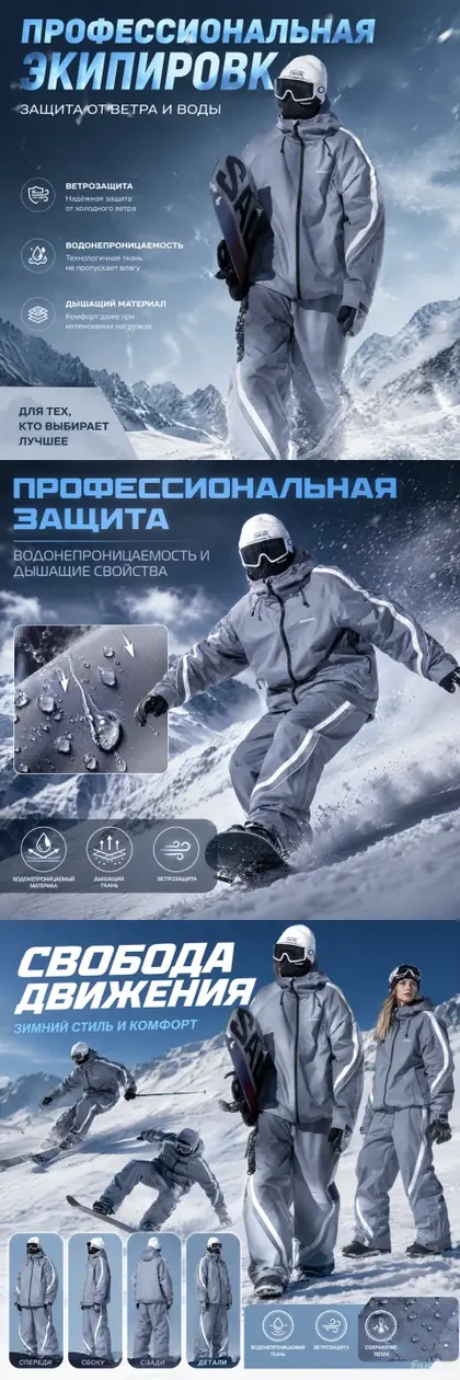 专业滑雪服套装户外雪衣雪裤